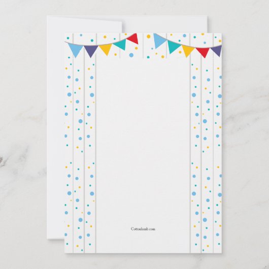 Foto Booth Party Invitation Kaart (Achterkant)