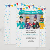 Foto Booth Party Invitation Kaart (Voorkant / Achterkant)