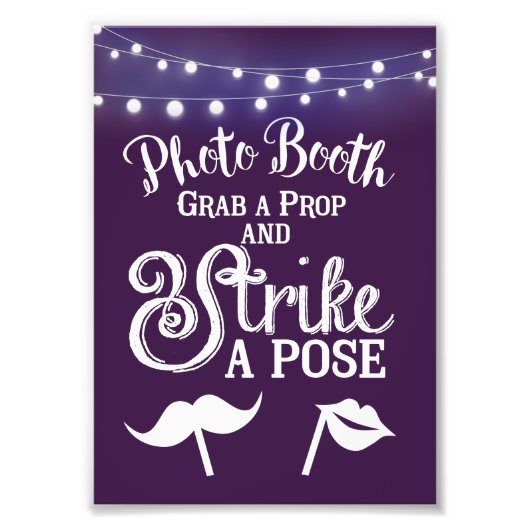 Foto Booth party of bruiloft avond Foto Afdruk (Voorkant)
