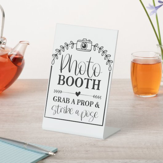 Foto Booth Party-teken Reclamebord Met Voetstuk (Insitu)