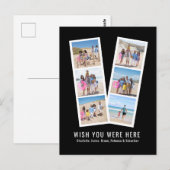Foto Booth Personalized 6 Afbeeldingen and Text Briefkaart (Voorkant / Achterkant)