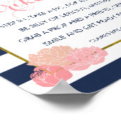 Foto Booth Poster Sign | Midnight Blush Peony (Hoek)