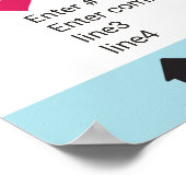 Foto Booth Prop Lijst Poster Social Media Design (Hoek)