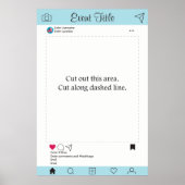 Foto Booth Prop Lijst Poster Social Media Design (Voorkant)