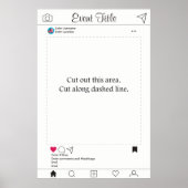 Foto Booth Prop Lijst Poster Social Media Design (Voorkant)