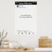 Foto Booth Prop Lijst Social Media Design Poster (Keuken)