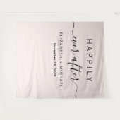 Foto booth Roze 'Happily Ever After' Wandkleed (Voorkant (horizontaal))