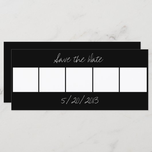  Foto Booth Save the Date Cards (Voorkant / Achterkant)
