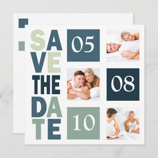 Foto Booth Save the Dates Custom Sjabloon (Voorkant / Achterkant)