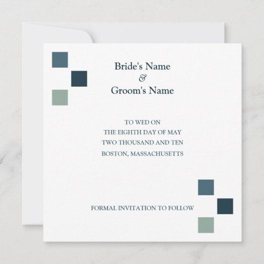 Foto Booth Save the Dates Custom Sjabloon (Achterkant)