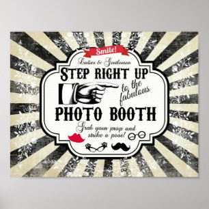foto booth stap omhoog trouwend poster