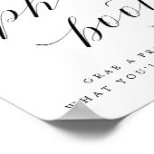 Foto Booth Strike a Pose Weddenschappen Reception  Poster (Hoek)