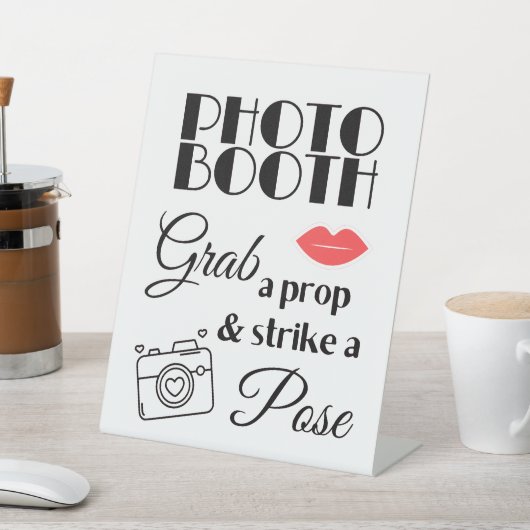 Foto Booth-teken Reclamebord Met Voetstuk (Insitu)
