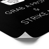 Foto Booth teken Sjabloon voor bruiloft, feest Poster (Hoek)