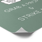 Foto Booth teken Sjabloon voor bruiloft, feest Poster (Hoek)