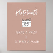 Foto Booth teken Sjabloon voor bruiloft, feest Poster (Voorkant)