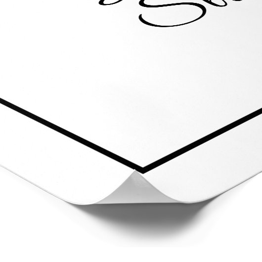 Foto Booth teken voor bruiloft Poster (Hoek)