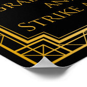 Foto Booth Weddenschap | Gatsby Art Deco Poster (Hoek)