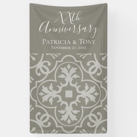 Foto Booth - Weddenschap Jubileum KAN COLOR BEWERK Spandoek (Verticaal)