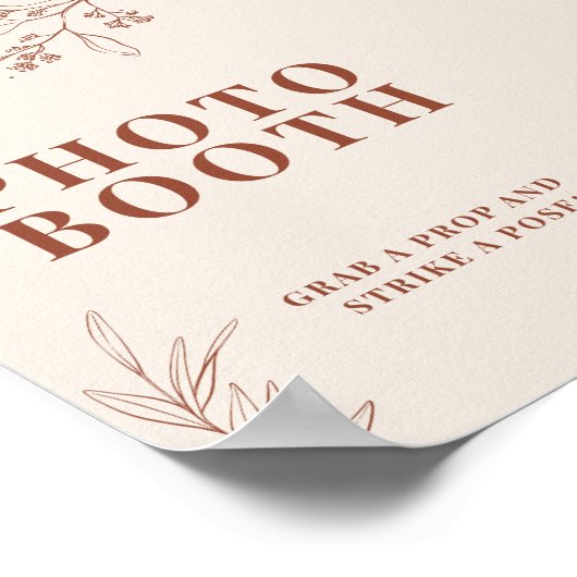 Foto Booth Weddenschap Poster (Hoek)