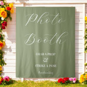 Foto Booth Wedding Sage Green Wandkleed
