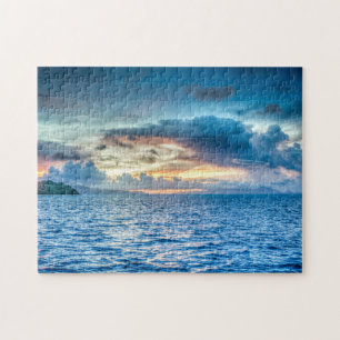 Foto Bora Bora Ocean Uitzicht Legpuzzel