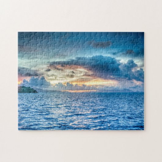 Foto Bora Bora Ocean Uitzicht Legpuzzel (Horizontaal)