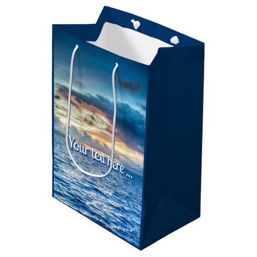 Foto Bora Bora Ocean Uitzicht Medium Cadeauzakje (Voorkant Gekanteld)