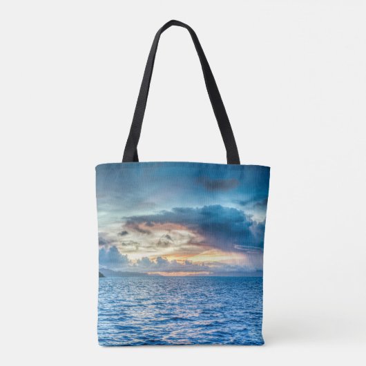 Foto Bora Bora Ocean Uitzicht Tote Bag (Achterkant)