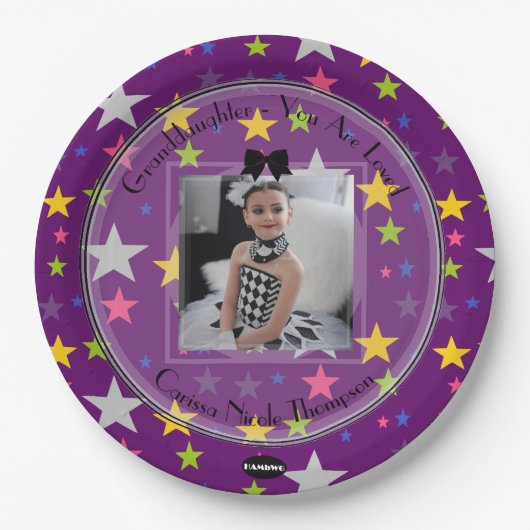 Foto Bord Soft look Stars Birthday Bord HAMbWG (Voorkant)