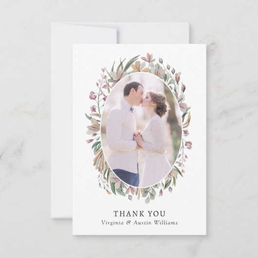 Foto botanisch bedankkaart (Voorkant)