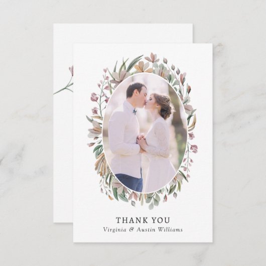 Foto botanisch bedankkaart (Voorkant / Achterkant)