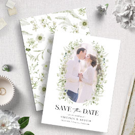 Foto botanisch sparen de datum save the date