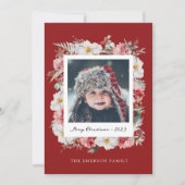 Foto Botanische Kerst Kaart (Voorkant)