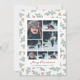 Foto Botanische Kerst Kaart