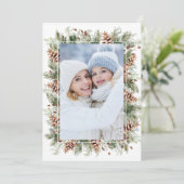 Foto Botanische Kerstkaart (Staand voorkant)