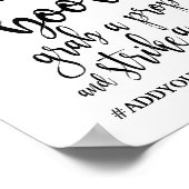 Foto Both Black en White 8x10 Wedding Sign Poster (Hoek)