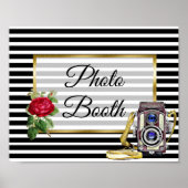 Foto Both Wedding Sign Red Rose poster (Voorkant)