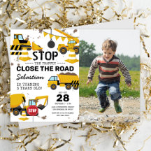 Foto Bouw Kinderverjaardagsuitnodiging