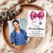 Foto Bow Stethoscope Nursing School Afstuderen Kaart