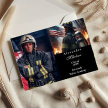 Foto Brandweerman Afstudeerceremonie