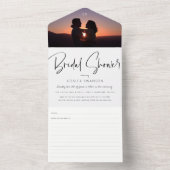 Foto Bridal Shower Invitation + Recipe Kaart2 All In One Uitnodiging (Binnen)
