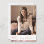 Foto Bridesmaid-voorstel Kaart (Voorkant)