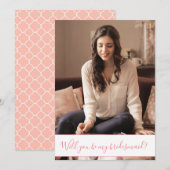 Foto Bridesmaid-voorstel Kaart (Voorkant / Achterkant)