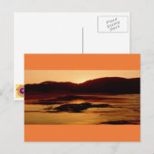 Foto Briefkaart 14 African Beach Sunset Gold (Voorkant / Achterkant)