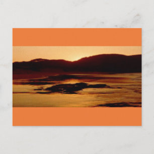 Foto Briefkaart 14 African Beach Sunset Gold