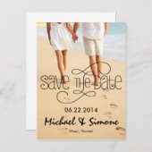 Foto: Briefkaart Datum opslaan (Voorkant / Achterkant)