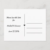 Foto: Briefkaart Datum opslaan (Achterkant)