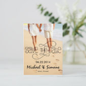 Foto: Briefkaart Datum opslaan (Staand voorkant)