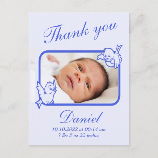 Foto briefkaart geboorteaankondiging (Voorkant)